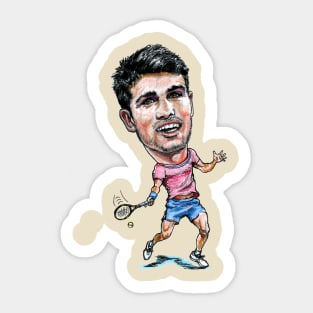 Carlos Alcaraz tennis pro Sticker